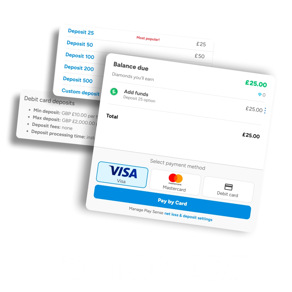 Make deposits with confidence and enjoy instant balance updates at LottoMart.