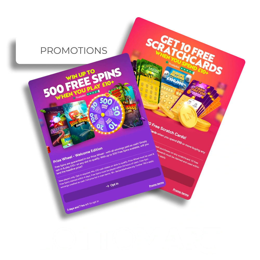 Claim bonus rewards and extra play value at LottoMart.