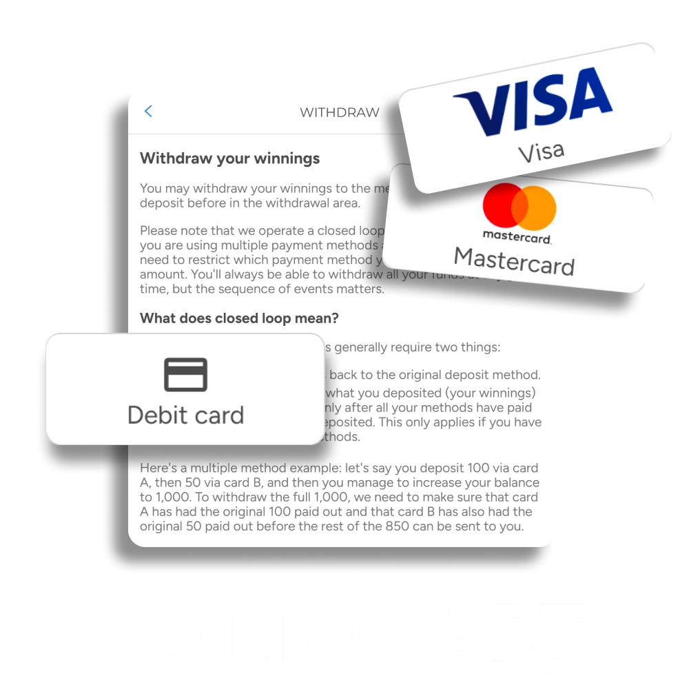 Withdraw your winnings safely and easily in the UK with LottoMart.